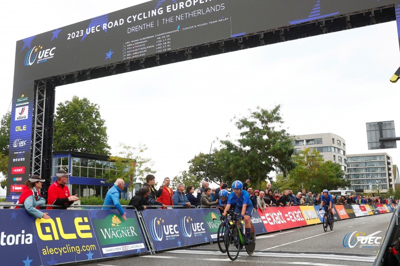 2023 UEC Road European Championships - Drenthe - Junior Mixed Team Relay - Emmen - Emmen 38, km - 21/09/2023 - Italy - photo Luca Bettini/SprintCyclingAgency?2023